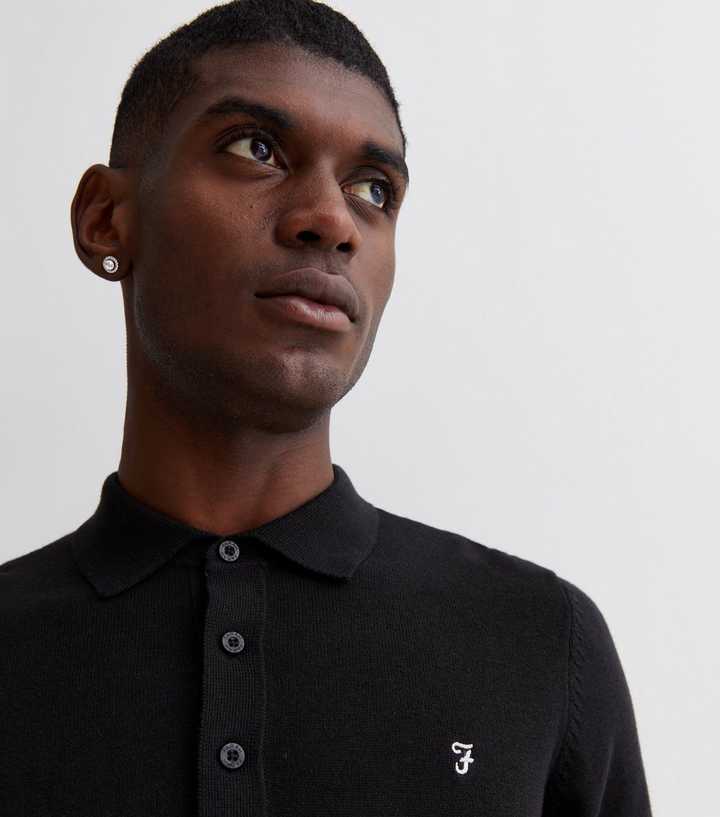 farah black polo