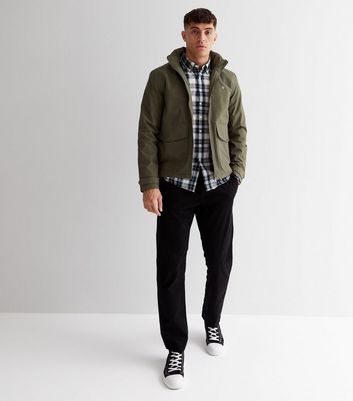 Farah Olive Hooded Coat New Look