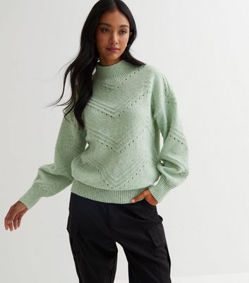 Green balloon cheap sleeve jumper