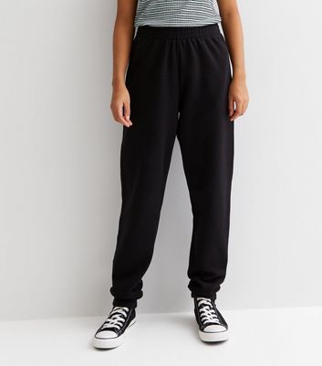 Ladies black best sale cuffed joggers