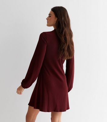 ribbed swing dress