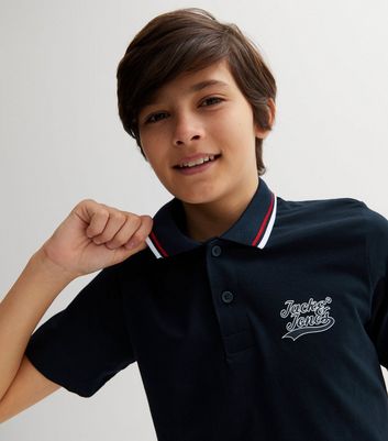 Black polo shirt discount junior