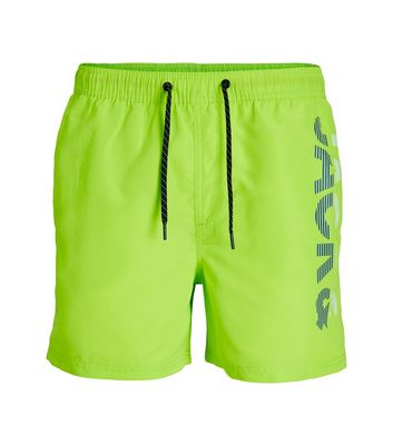 Jack & Jones Junior Light Green Logo Side Swim Shorts