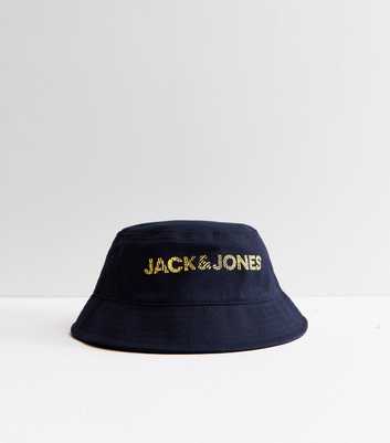 Jack & Jones Junior Navy Logo Bucket Hat