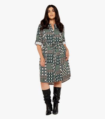 new look patchwork dress