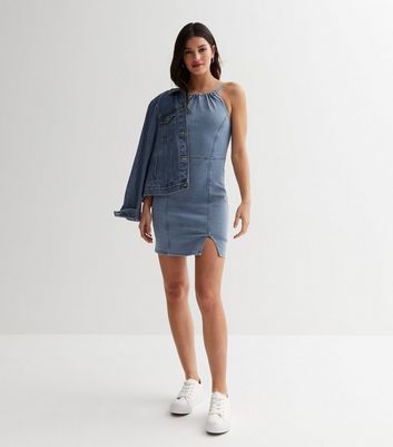 Blue jean shop halter dress