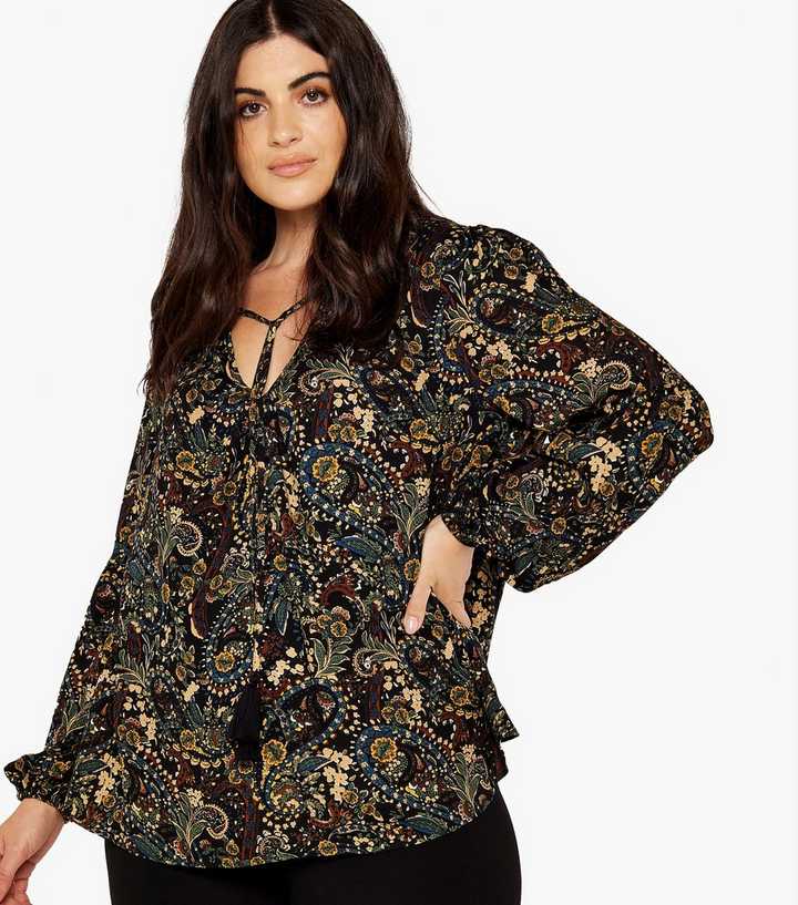 Paisley Tassel Boho Blouse