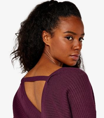 Wrap deals back sweater