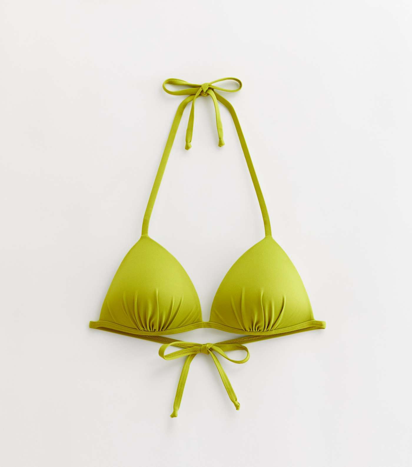 Olive Moulded Triangle Bikini Top Image 5