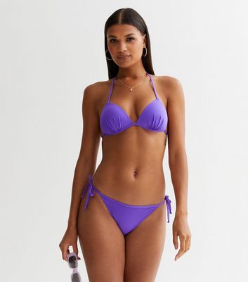 Purple bathing suit store top