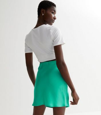 Green shop mini skirts