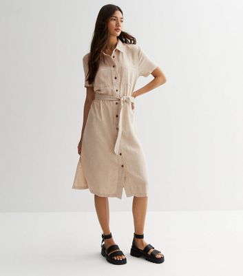 Linen sale utility dress