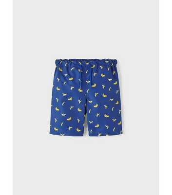 Name It Bright Blue Banana Long Swim Shorts