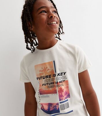 Name It Off White Future Is Key Logo T-Shirt New Look