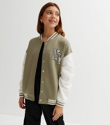 Girl baseball discount jacket new look