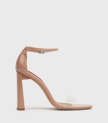 Nude and clearance clear heels