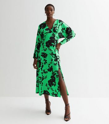 Kimono sleeve store midi dress