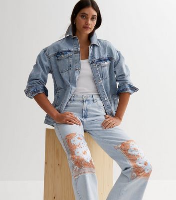 Free people hot sale patch jeans