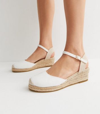 Closed toe espadrille store wedge sandal