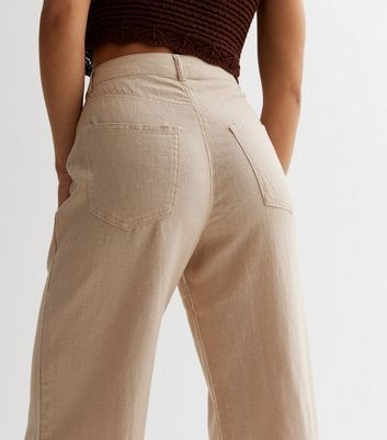 Buy Beige Trousers  Pants for Women by Linen Club Woman Online  Ajiocom