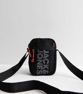 Jack & Jones Black Logo Cross Body Bag