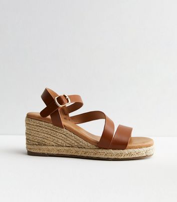 Tan espadrille wedge on sale sandals