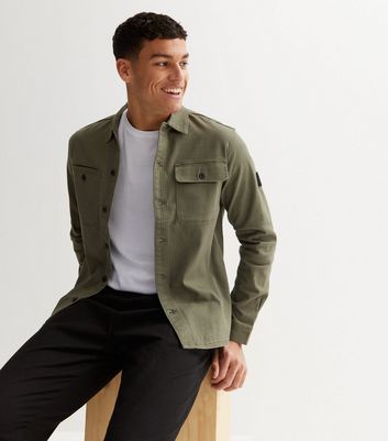 Jack & Jones Khaki Double Pocket Overshirt