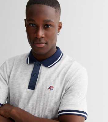 Jack & Jones White Collared Polo Shirt