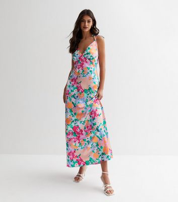 Vila floral outlet maxi dress