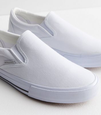 Cheap white store canvas shoes