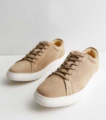 Jack & Jones Stone Suede Lace Up Trainers