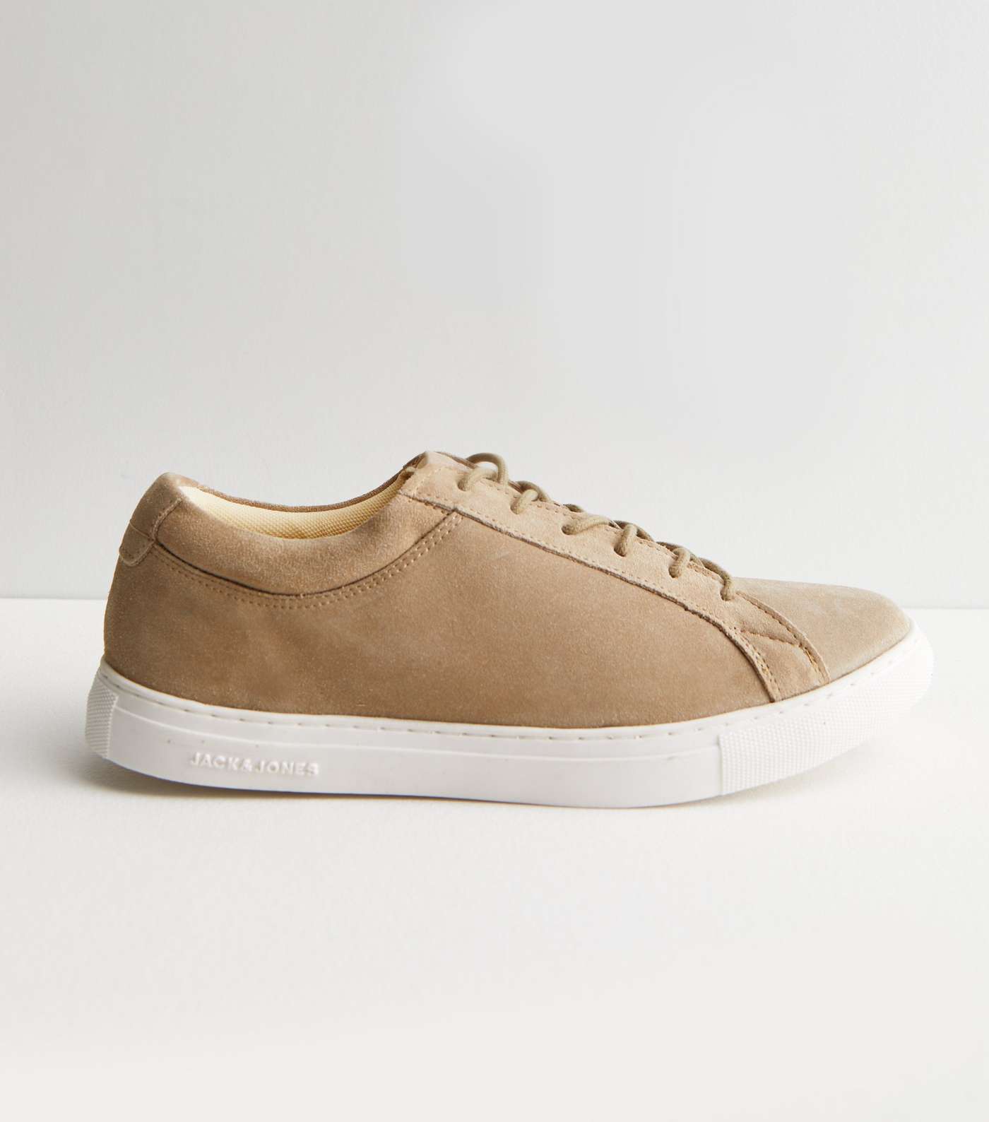 Jack & Jones Stone Suede Lace Up Trainers Image 3