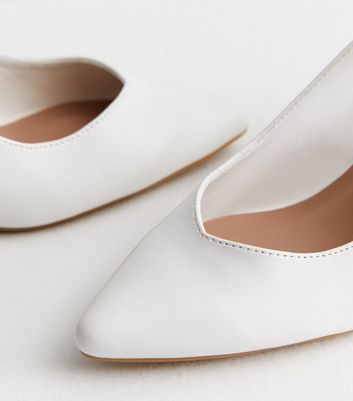 New look sale white flat shoes