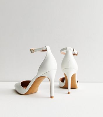 New look clearance white court shoes