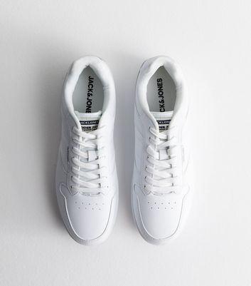 Plain white store trainers mens