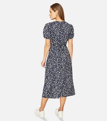 Midi wrap dress work sale