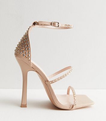 Public desire notion glitter clearance barely there heeled sandals