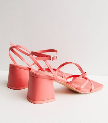 Coral on sale leather sandals