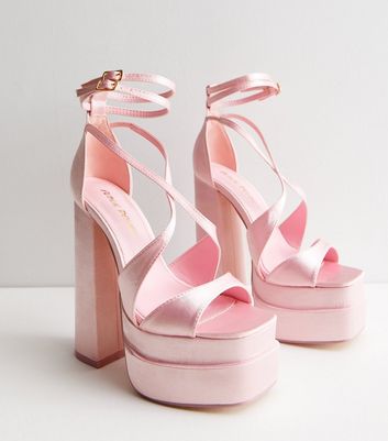 NEW LOOK SIZE 5 Pink Heels £5.99 - PicClick UK