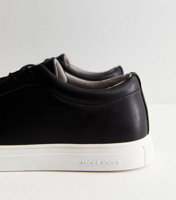 Leather lace clearance up trainers