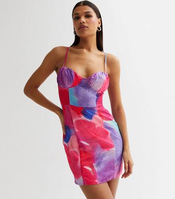 Iridescent slip outlet dress