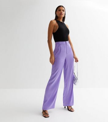 Blazé Milano Blazé Milano Regular Lilac Trousers in Purple | Lyst