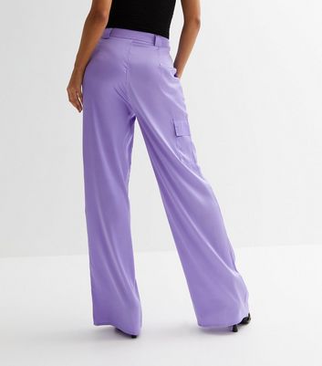 4th & Reckless | Tropez Pu Lear Trouser in Lilac| FashionPass