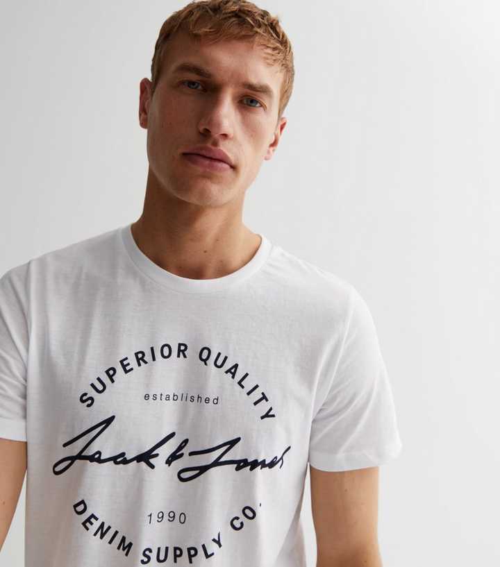 jack and jones white t shirt