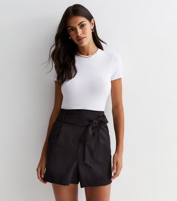 New look black deals high waisted shorts