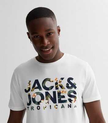 & Jones White Logo T-Shirt |