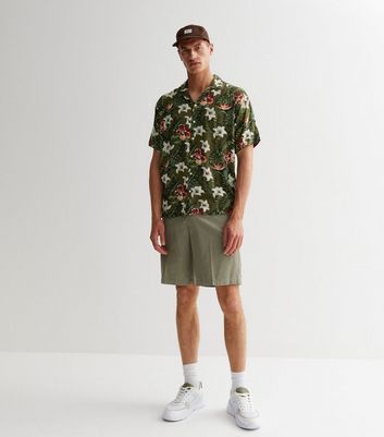 Men's Jack & Jones Tropical Floral Short Sleeve Shirt New Look