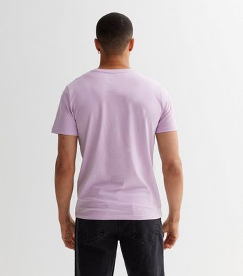 Men's Jack & Jones Lilac Crew Neck Short Sleeve T-Shirt New Look