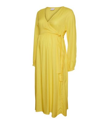 Light yellow outlet maternity dress