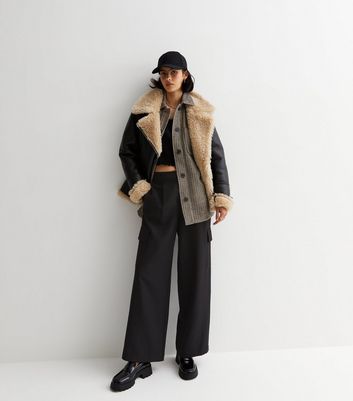 New look check 2025 blazer coat in rust